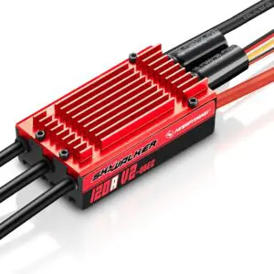 A red and black box is connected to wires
