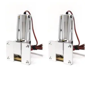 A pair of electric motors for the door.