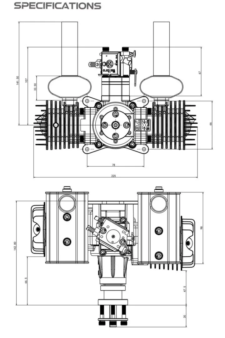 Ephil Engines 76CC Twin - Image 6