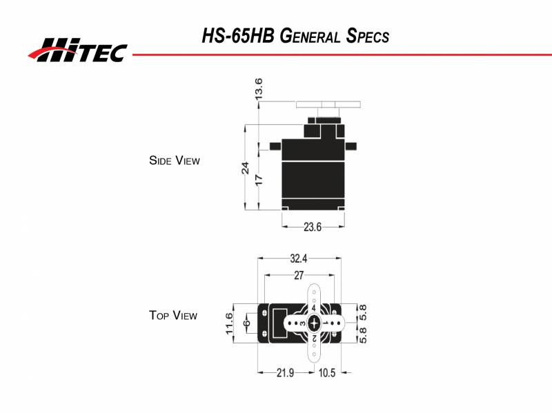 HiTec Abtriebshebel Set HS 65HB 65MG 70MG 5065MG 5070 Servohelbel Servoarm 