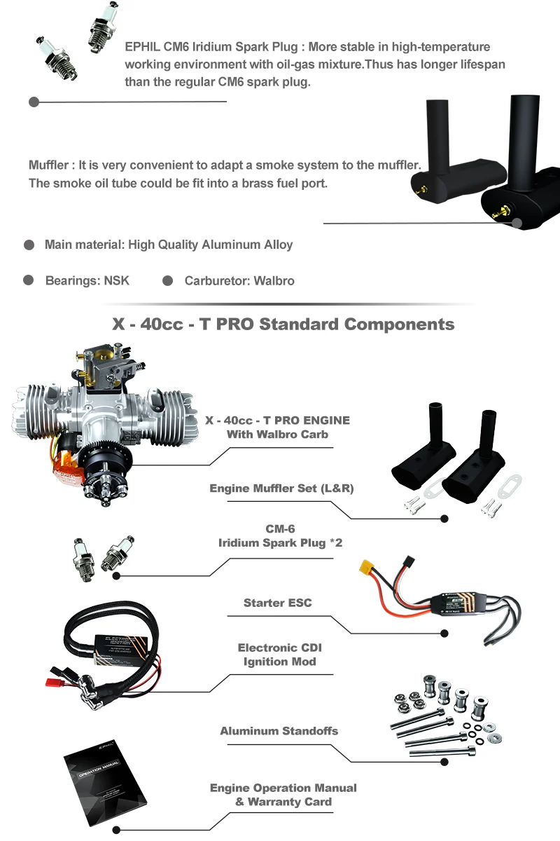Ephil Engines 40CC Twin Pro - Image 6