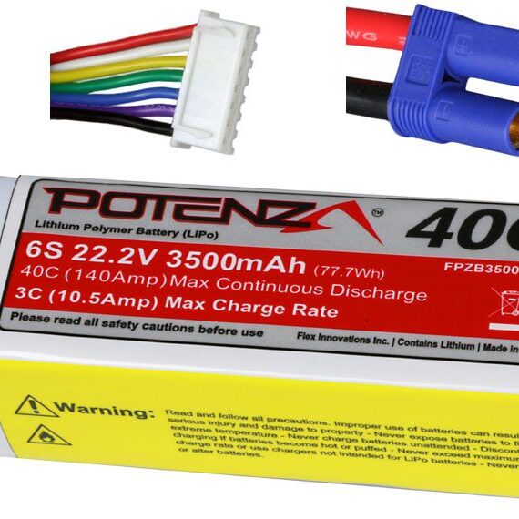 6S 3500MAH 40C LIPO BATTERY