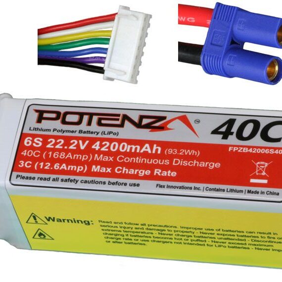 6S 4200MAH 40C LIPO BATTERY