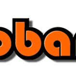 A black and orange logo for the company roban.