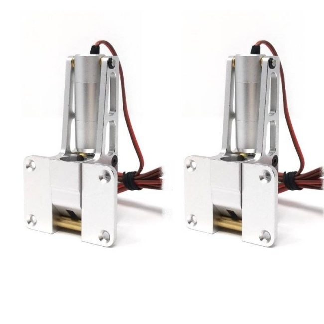 A pair of electric motors for the door.