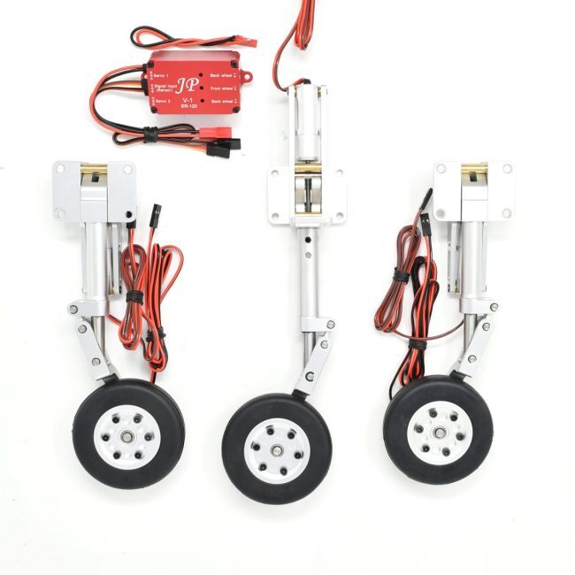 Three different types of wheels with wires attached to them.